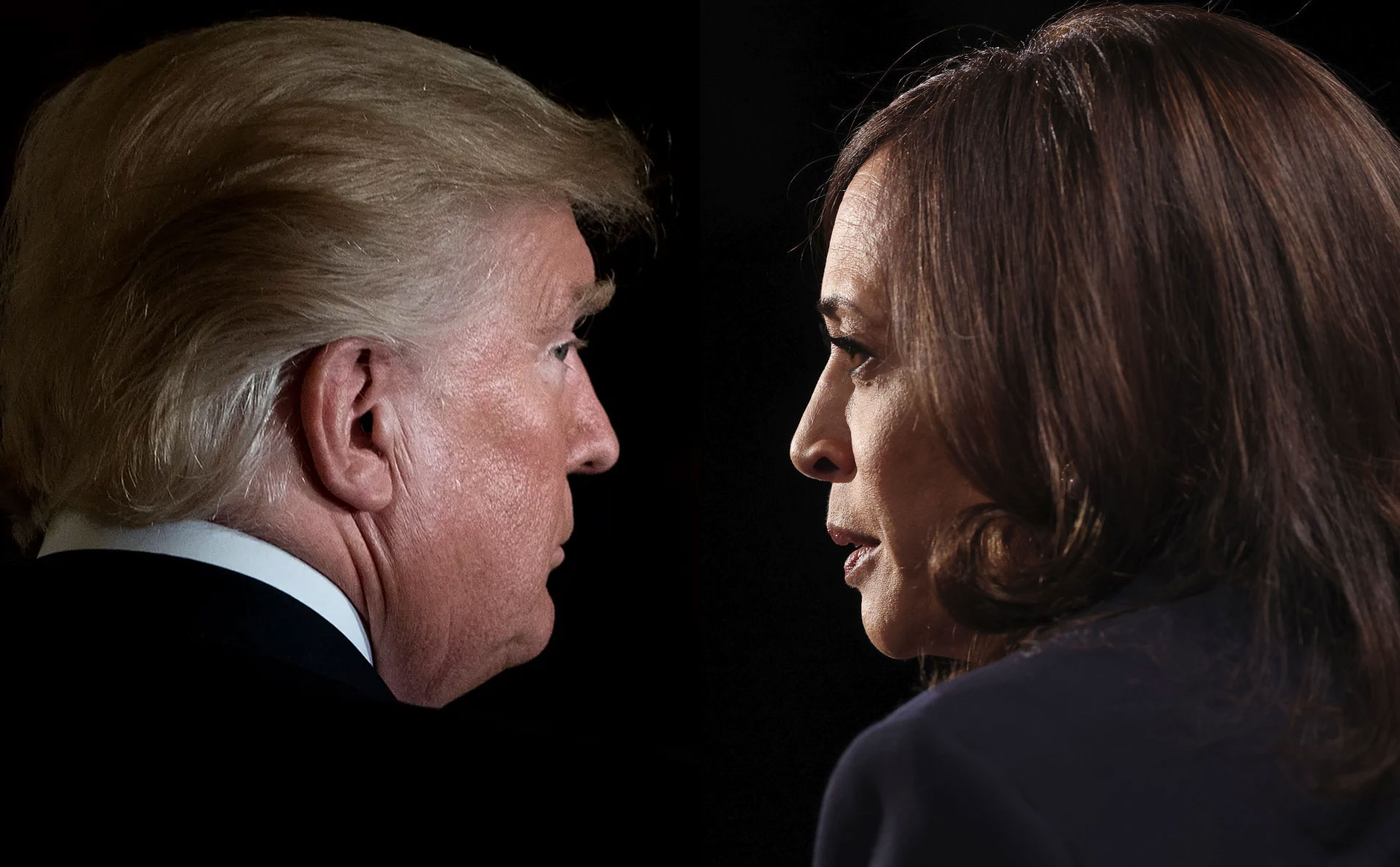 Donald Trump and Kamilla Harris